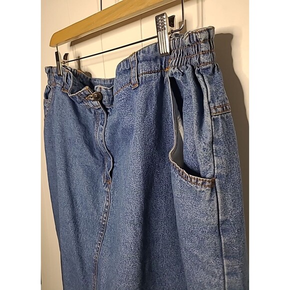Vintage Mainstreet Blues Denim Maxi Long Denim Blue Skirt Womens Size 22W - Picture 4 of 7